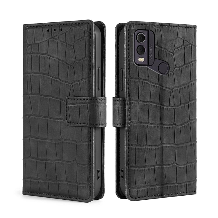 Skin Feel Crocodile Magnetic Clasp Leather Phone Case