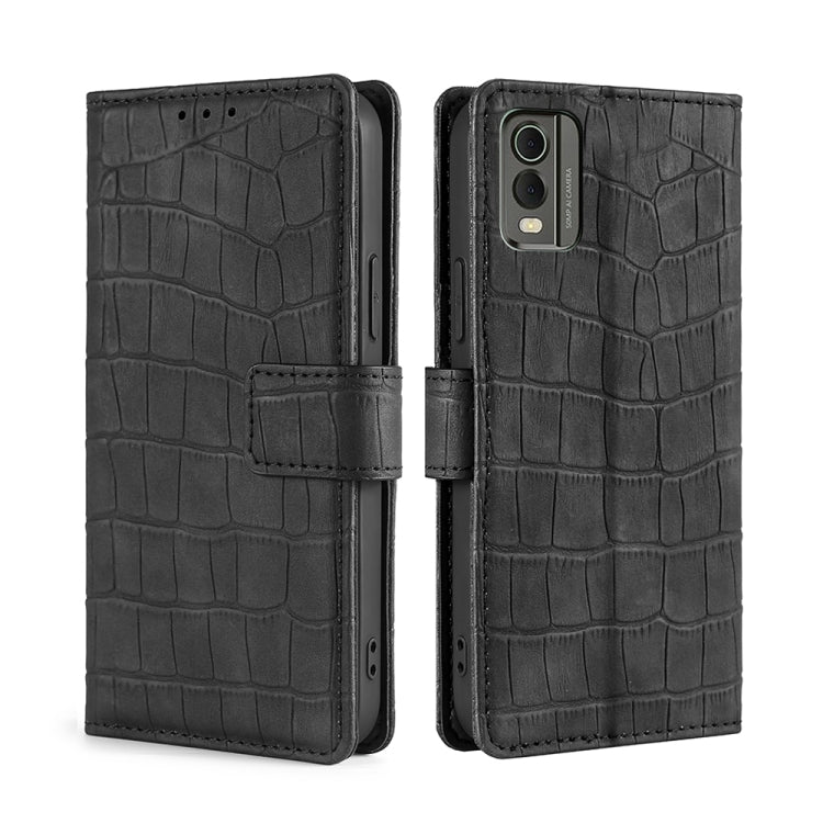 Skin Feel Crocodile Magnetic Clasp Leather Phone Case