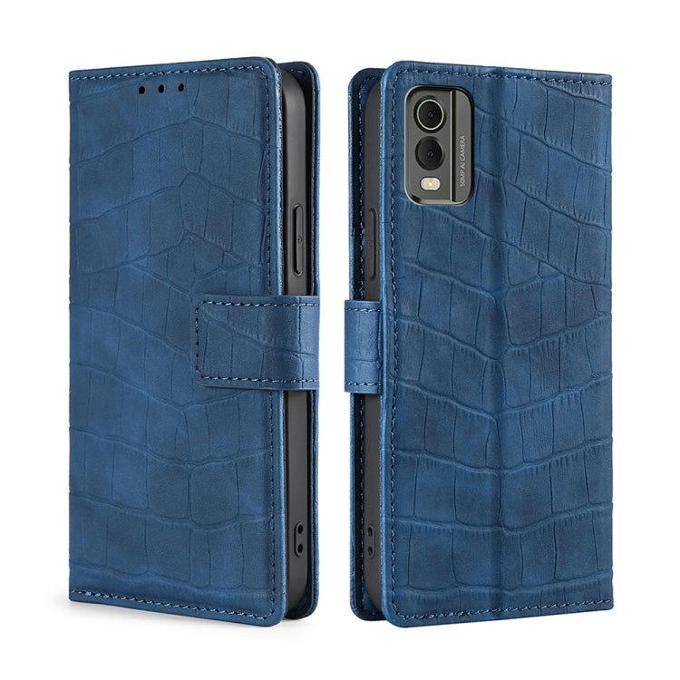 Skin Feel Crocodile Magnetic Clasp Leather Phone Case