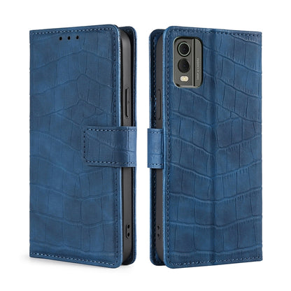 Skin Feel Crocodile Magnetic Clasp Leather Phone Case