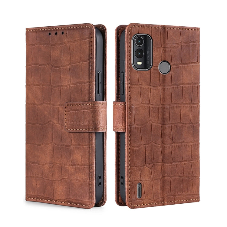 Skin Feel Crocodile Magnetic Clasp Leather Phone Case