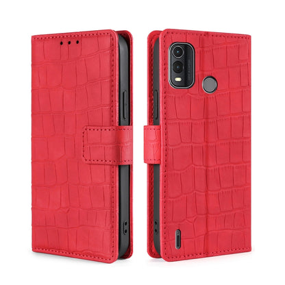 Skin Feel Crocodile Magnetic Clasp Leather Phone Case