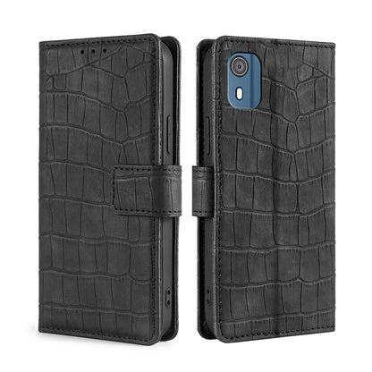 Skin Feel Crocodile Magnetic Clasp Leather Phone Case