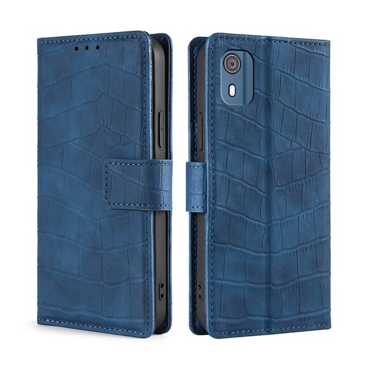 Skin Feel Crocodile Magnetic Clasp Leather Phone Case