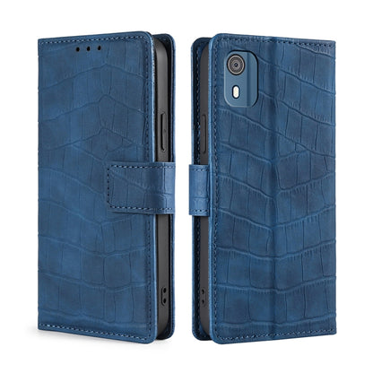Skin Feel Crocodile Magnetic Clasp Leather Phone Case