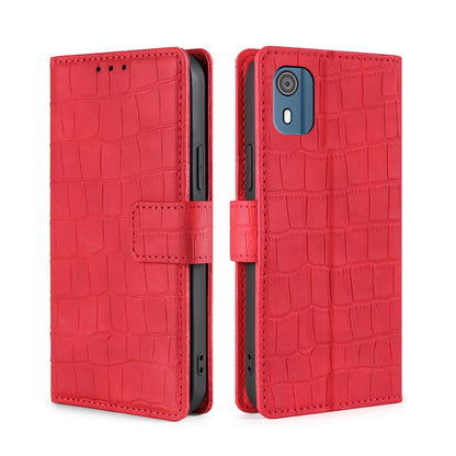 Skin Feel Crocodile Magnetic Clasp Leather Phone Case