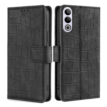Skin Feel Crocodile Magnetic Clasp Leather Phone Case