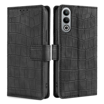 Skin Feel Crocodile Magnetic Clasp Leather Phone Case