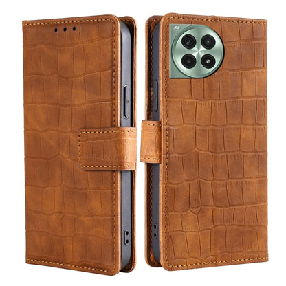 Skin Feel Crocodile Magnetic Clasp Leather Phone Case