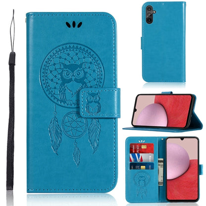 Global Wind Chime Owl Embossing Pattern Leather Phone Case