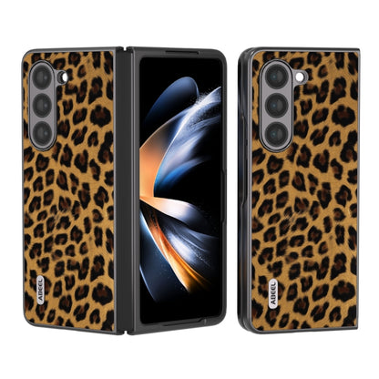 ABEEL Black Edge Leopard Phone Case, For Samsung Galaxy Z Fold5, For Samsung Galaxy Z Flip5