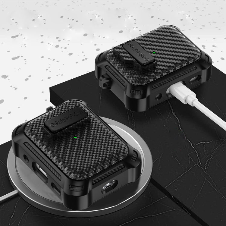 Alpha Carbon Fiber Wireless Bluetooth Earphone Protective Case