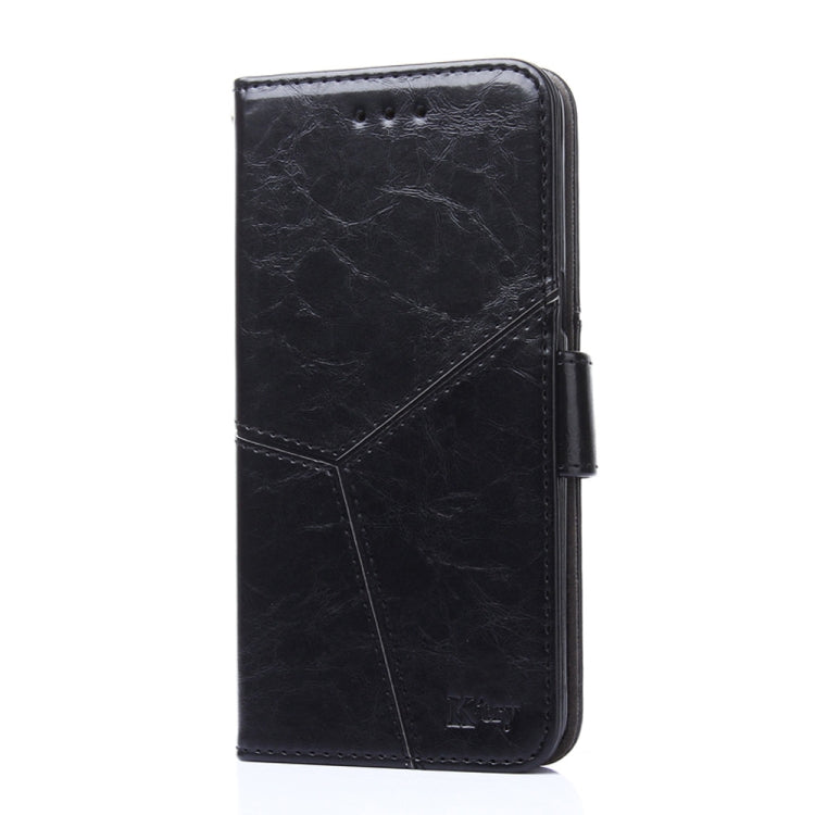 Geometric Stitching Leather Phone Case