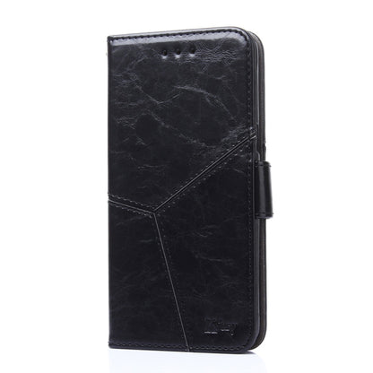 Geometric Stitching Leather Phone Case