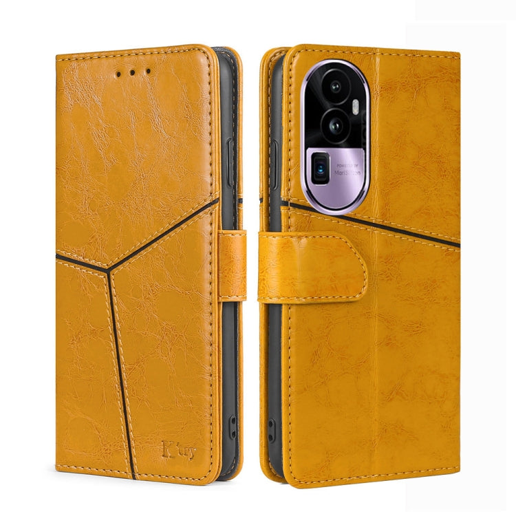 Geometric Stitching Leather Phone Case