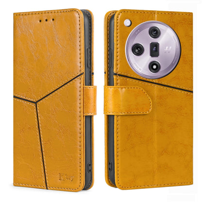 Geometric Stitching Leather Phone Case