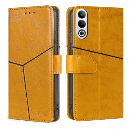 Geometric Stitching Leather Phone Case