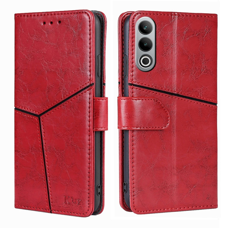 Geometric Stitching Leather Phone Case