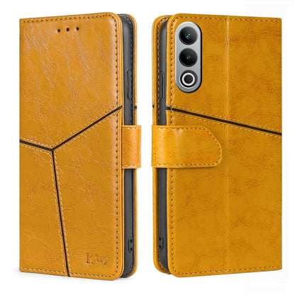 Geometric Stitching Leather Phone Case