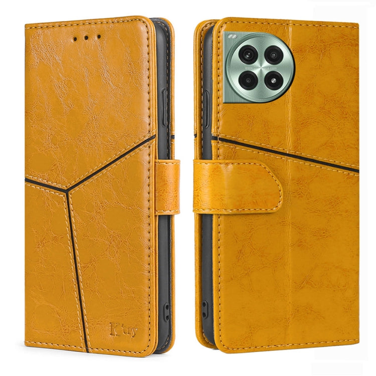 Geometric Stitching Leather Phone Case