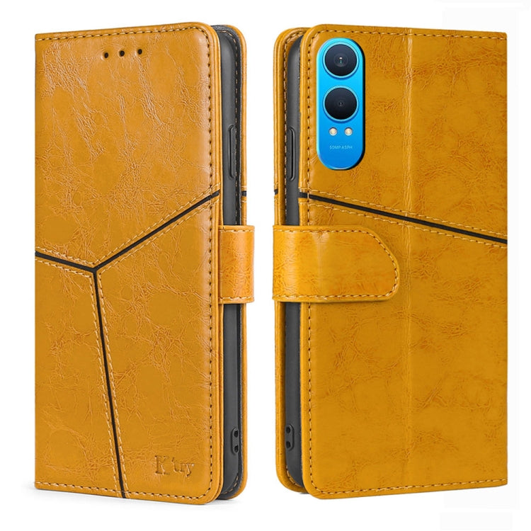 Geometric Stitching Leather Phone Case