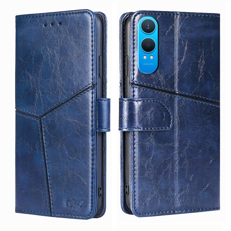 Geometric Stitching Leather Phone Case