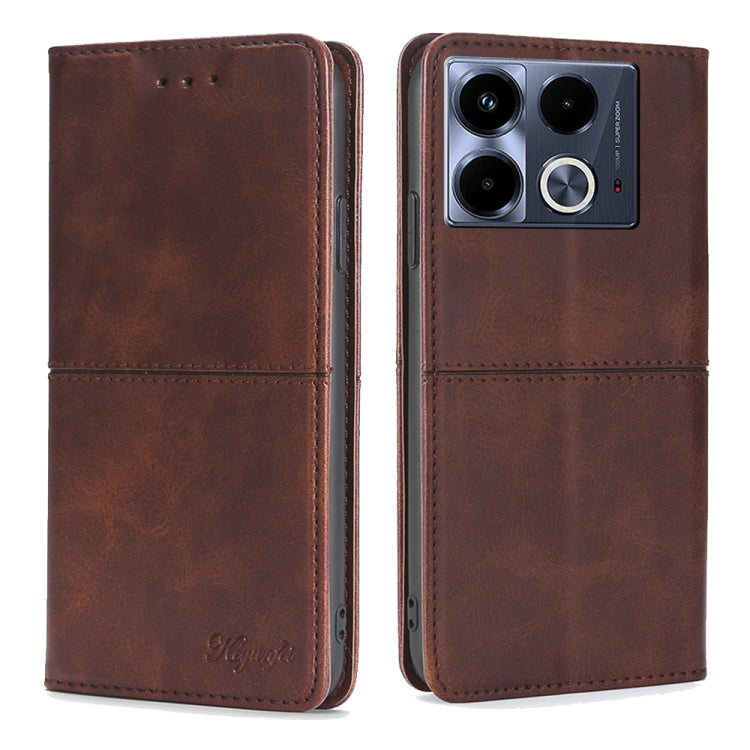 Cow Texture Magnetic Leather Phone Case, For Infinix Note 40 Pro 4G, For Infinix Note 40 Pro 5G, For Infinix Note 40 4G, For Infinix Hot 40i