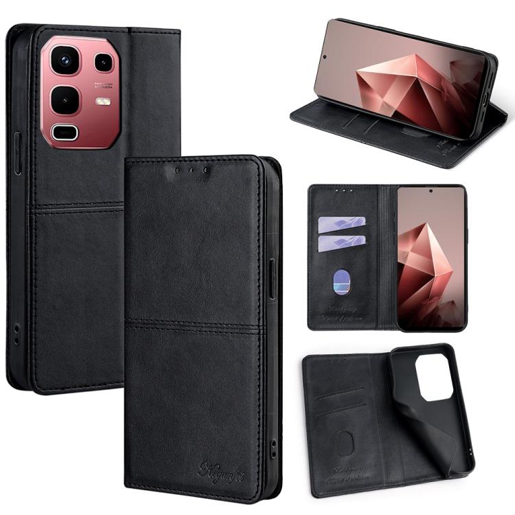 Cow Texture Magnetic Leather Phone Case, For Infinix Hot 60 Pro+ 4G, For Infinix Hot 60 Pro 4G, For Infinix Smart 10 4G, For Infinix Note 50s 5G