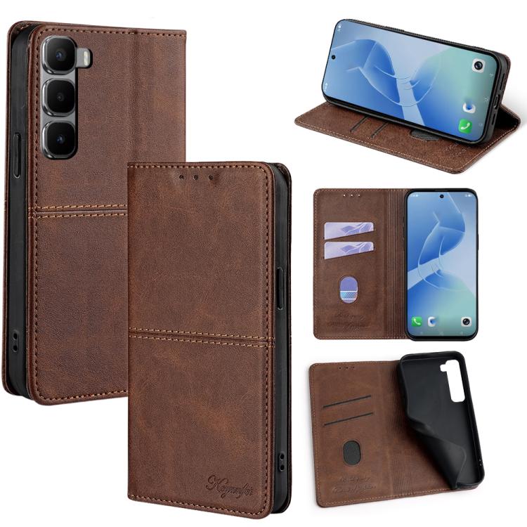 Cow Texture Magnetic Leather Phone Case, For Infinix Hot 60 Pro+ 4G, For Infinix Hot 60 Pro 4G, For Infinix Smart 10 4G, For Infinix Note 50s 5G