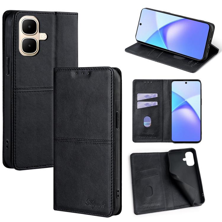 Cow Texture Magnetic Leather Phone Case