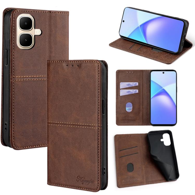 Cow Texture Magnetic Leather Phone Case