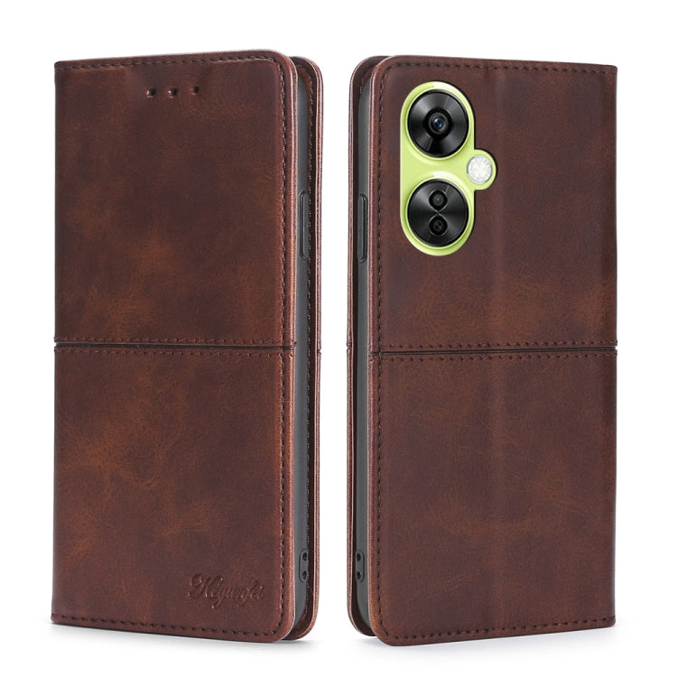 Cow Texture Magnetic Leather Phone Case, For OnePlus Nord CE4, For OnePlus Nord CE 3 Lite 5G
