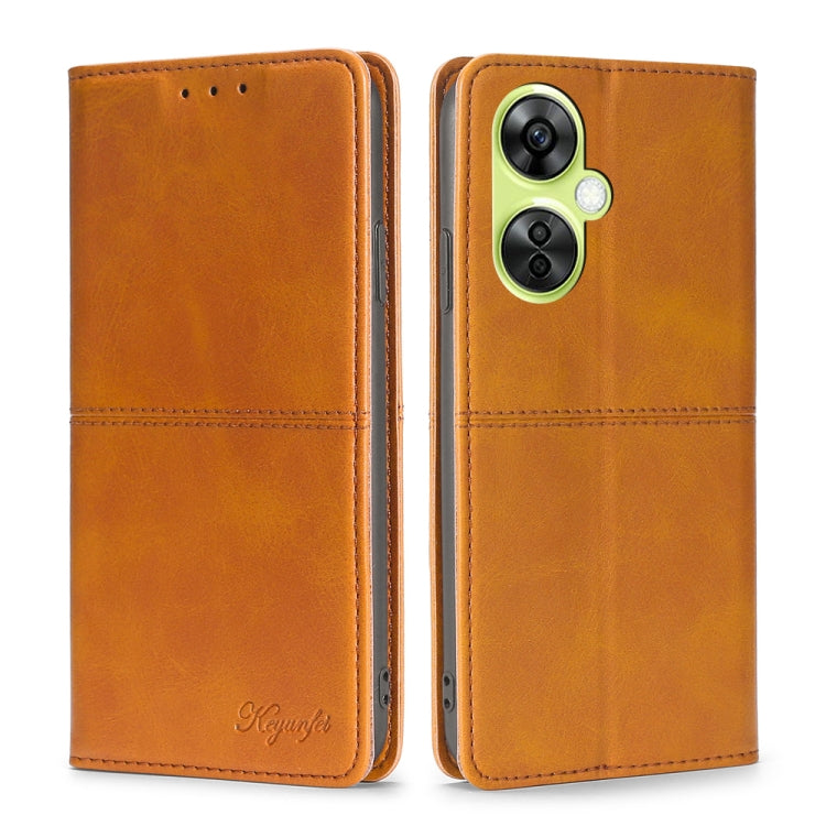 Cow Texture Magnetic Leather Phone Case, For OnePlus Nord CE4, For OnePlus Nord CE 3 Lite 5G