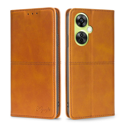 Cow Texture Magnetic Leather Phone Case, For OnePlus Nord CE4, For OnePlus Nord CE 3 Lite 5G