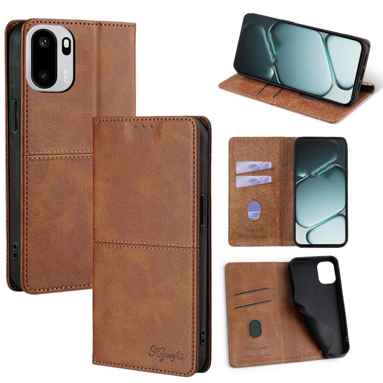 Cow Texture Magnetic Leather Phone Case, For OnePlus Turbo 6 / 6V, For OnePlus Ace 6, For OnePlus 15 5G, For OnePlus Ace 5 Ultra / Nord 5