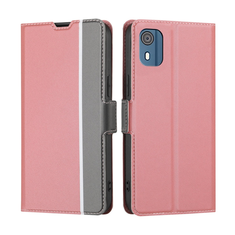 Twill Texture Side Button Leather Phone Case