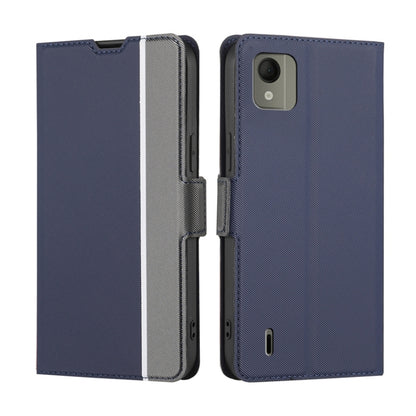 Twill Texture Side Button Leather Phone Case