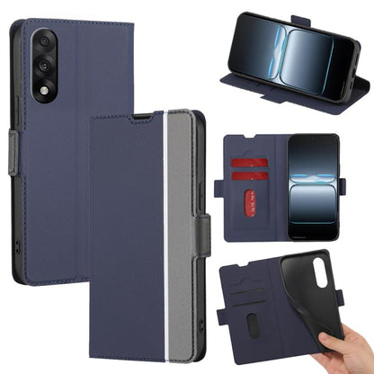 Twill Texture Side Button Leather Phone Case