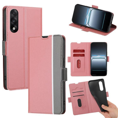 Twill Texture Side Button Leather Phone Case