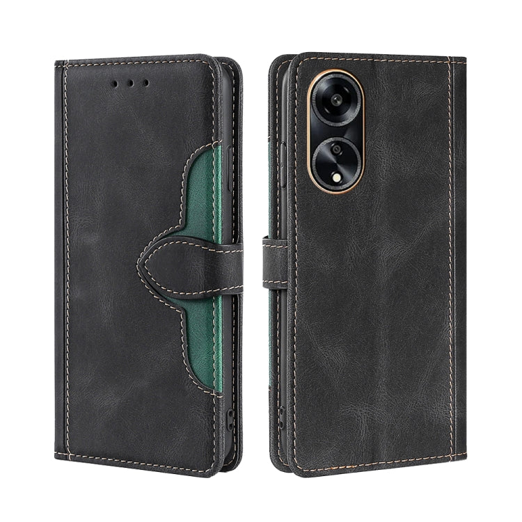 Skin Feel Magnetic Buckle Leather Phone Case