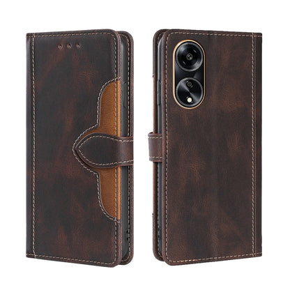 Skin Feel Magnetic Buckle Leather Phone Case