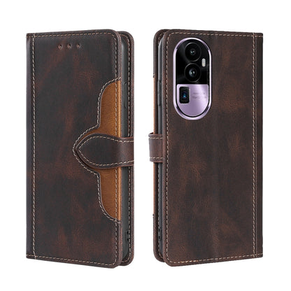 Skin Feel Magnetic Buckle Leather Phone Case