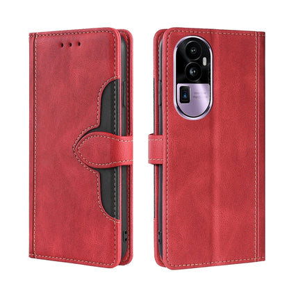 Skin Feel Magnetic Buckle Leather Phone Case