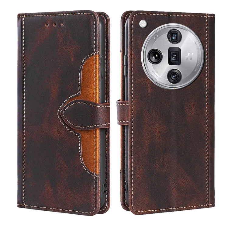 Skin Feel Magnetic Buckle Leather Phone Case