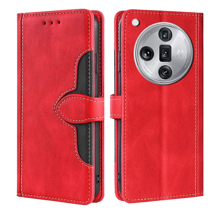Skin Feel Magnetic Buckle Leather Phone Case