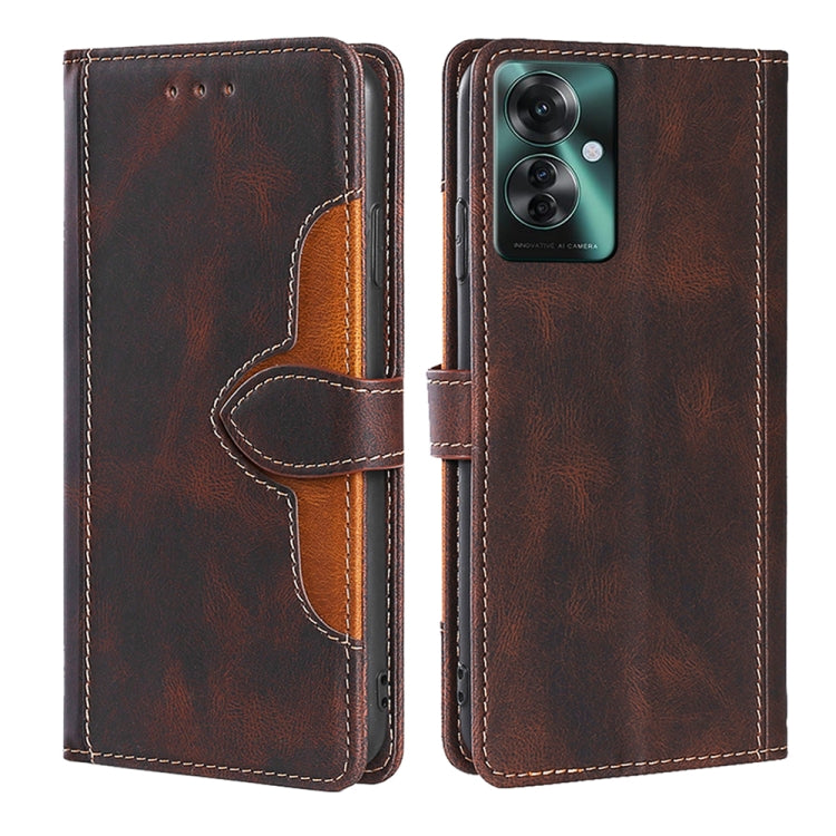 Skin Feel Magnetic Buckle Leather Phone Case