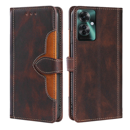 Skin Feel Magnetic Buckle Leather Phone Case