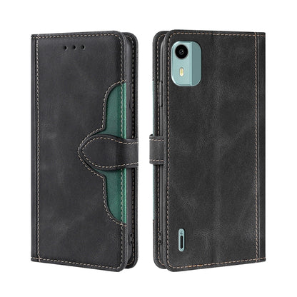 Skin Feel Magnetic Buckle Leather Phone Case