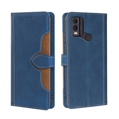Skin Feel Magnetic Buckle Leather Phone Case