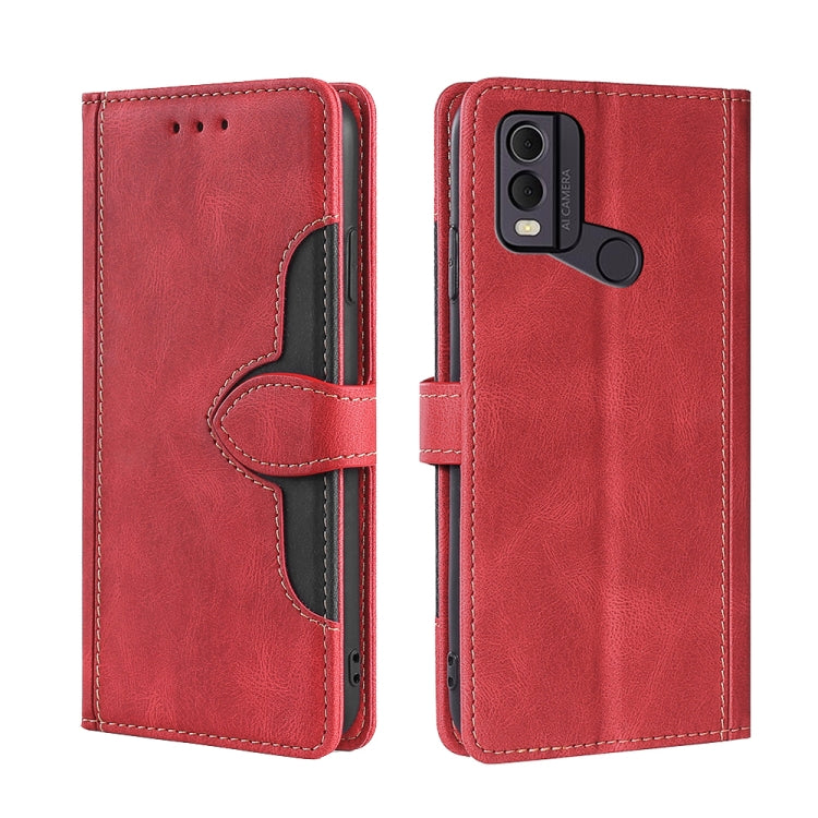Skin Feel Magnetic Buckle Leather Phone Case